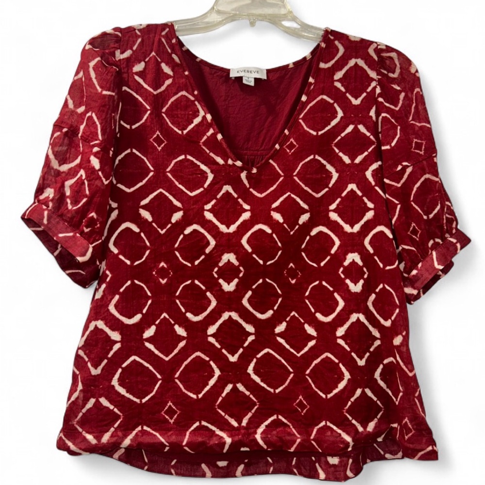Evereve Hallie Shibori Top Women’s Small - Picture 2 of 8